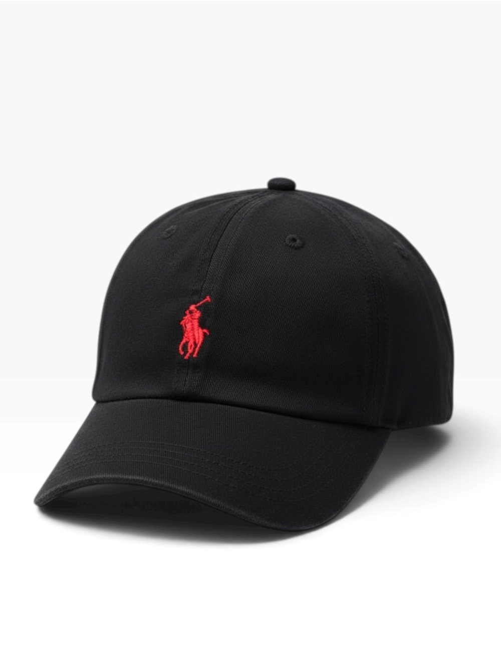 Polo by Ralph Lauren black Cap with Red Logo